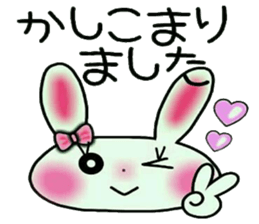 Cute loose and pretty rabbit 2 sticker #11509667