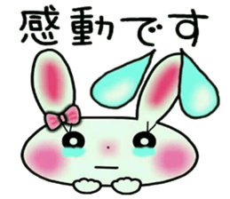 Cute loose and pretty rabbit 2 sticker #11509679