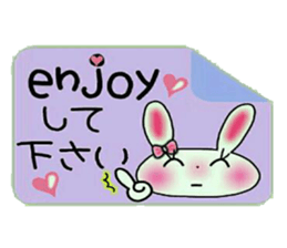 Cute loose and pretty rabbit 2 sticker #11509680