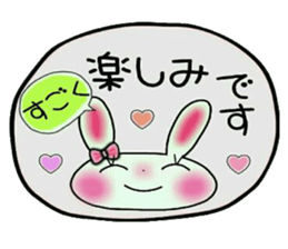 Cute loose and pretty rabbit 2 sticker #11509684