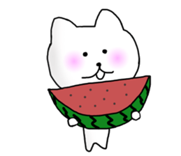 The cat which can be used in summer sticker #11510648