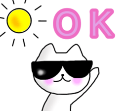 The cat which can be used in summer sticker #11510649