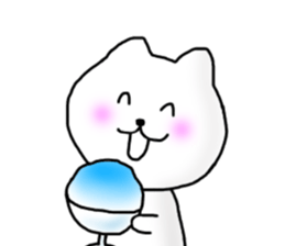 The cat which can be used in summer sticker #11510655