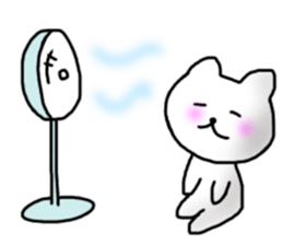 The cat which can be used in summer sticker #11510657