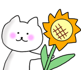 The cat which can be used in summer sticker #11510659