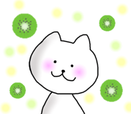 The cat which can be used in summer sticker #11510660