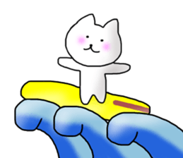 The cat which can be used in summer sticker #11510661