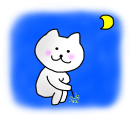The cat which can be used in summer sticker #11510662