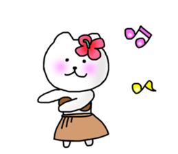 The cat which can be used in summer sticker #11510677