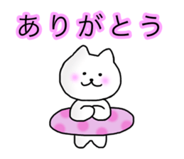 The cat which can be used in summer sticker #11510678