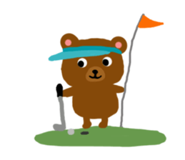 Bear coco daily greeting sticker #11511849