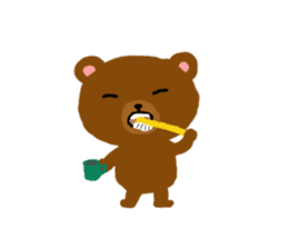 Bear coco daily greeting sticker #11511856