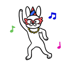 Funny Frivolous Rabbit sticker #11512772