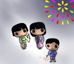 Pretty three kids. 3 sticker #11514137