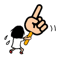 Pretty three kids. 3 sticker #11514155