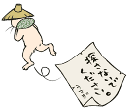 Ukiyoe animals sticker #11514329