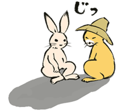 Ukiyoe animals sticker #11514345
