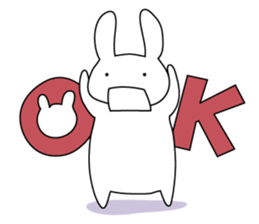 The rabbit which dislocated its jaw sticker #11515088