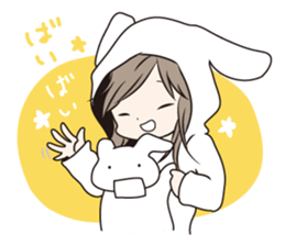 The rabbit which dislocated its jaw sticker #11515099