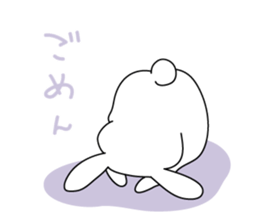 The rabbit which dislocated its jaw sticker #11515102