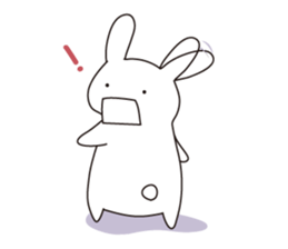 The rabbit which dislocated its jaw sticker #11515105