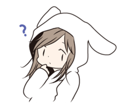 The rabbit which dislocated its jaw sticker #11515106