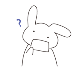 The rabbit which dislocated its jaw sticker #11515107