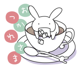 The rabbit which dislocated its jaw sticker #11515111