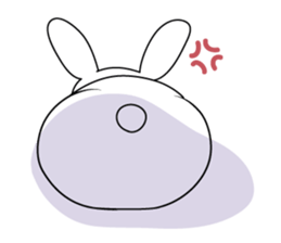 The rabbit which dislocated its jaw sticker #11515115