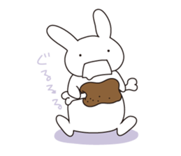 The rabbit which dislocated its jaw sticker #11515116