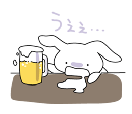 The rabbit which dislocated its jaw sticker #11515117