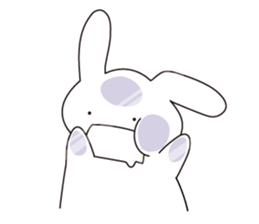 The rabbit which dislocated its jaw sticker #11515120