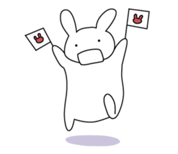 The rabbit which dislocated its jaw sticker #11515122