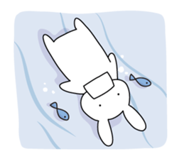 The rabbit which dislocated its jaw sticker #11515123