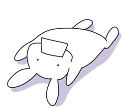 The rabbit which dislocated its jaw sticker #11515125