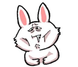 Om nom nom nom rabbit sticker. sticker #11515328