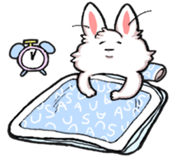 Om nom nom nom rabbit sticker. sticker #11515347