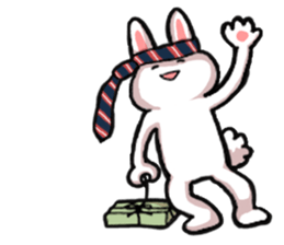 Om nom nom nom rabbit sticker. sticker #11515350