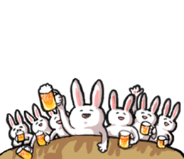 Om nom nom nom rabbit sticker. sticker #11515354