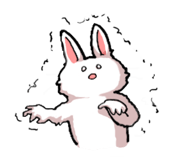 Om nom nom nom rabbit sticker. sticker #11515356