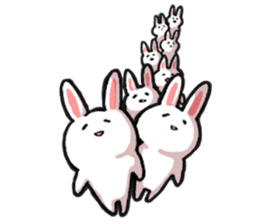 Om nom nom nom rabbit sticker. sticker #11515359