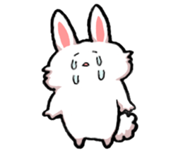 Om nom nom nom rabbit sticker. sticker #11515361