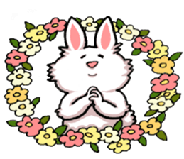 Om nom nom nom rabbit sticker. sticker #11515362