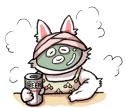 Om nom nom nom rabbit sticker. sticker #11515364