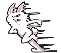 Om nom nom nom rabbit sticker. sticker #11515365