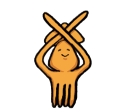 Om nom nom nom rabbit sticker. sticker #11515367