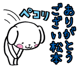 Matsumoto's dog sticker sticker #11515866