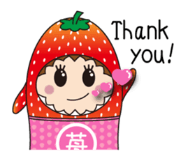Sticker of cute strawberry sticker #11517138