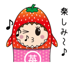 Sticker of cute strawberry sticker #11517156