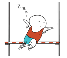 Sticker to appeal the sleeping fall sticker #11517715